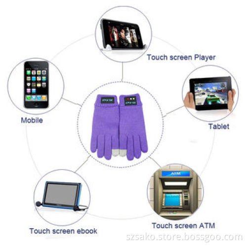 Mini Bluetooth Speaker, Built-in Headphones, Fashion, New Bluetooth Glove Touch Screen Control